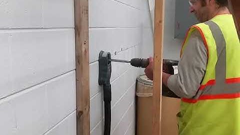 Core fill pre drill w dust collection