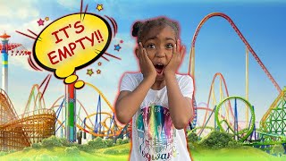 We Had the WHOLE PARK to OURSELVES!! | #SixFlags #ZoeyMarae