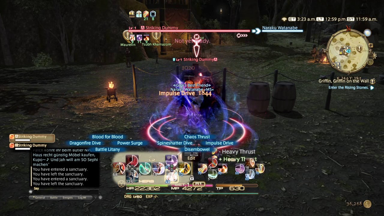 FINAL FANTASY XIV - Lv 60 DRG rotation - YouTube