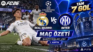 FC26 | REAL MADRİD VS İNTER | MAÇ ÖZETİ | ŞAMPİYONLAR LİGİ 26/27 1. HAFTA | ARDA YILDIZLAŞTI! | PS5 