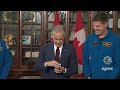 Prime Minister Mark Carney meets with Artemis II crew – May 13, 2026