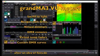MA3 VU-Meter sound-to-light DMX Remote