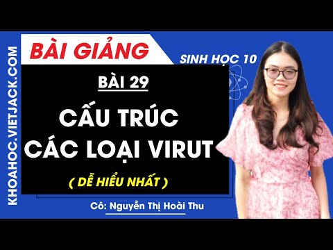Cấu trúc các loại virut - Bài 29 - Sinh học 10 - Cô Nguyễn Thị Hoài Thu (DỄ HIỂU NHẤT)