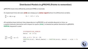 How to solve Distributed Models in gPROMS | Distribution domain
