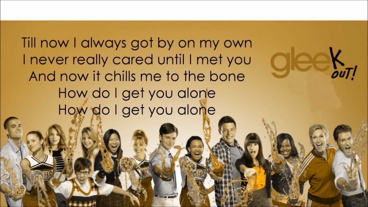 glee alone lyrics YouTube