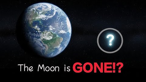 What if the Moon suddenly disappeared?