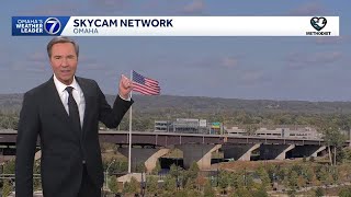 Still breezy this evening around Omaha