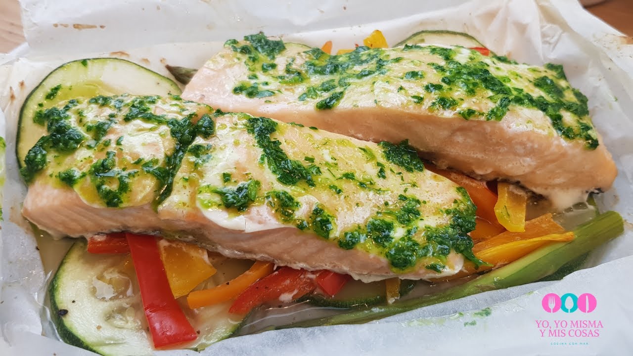 ⭐ Salmon en papillote con verduras muy fácil ⭐ YouTube