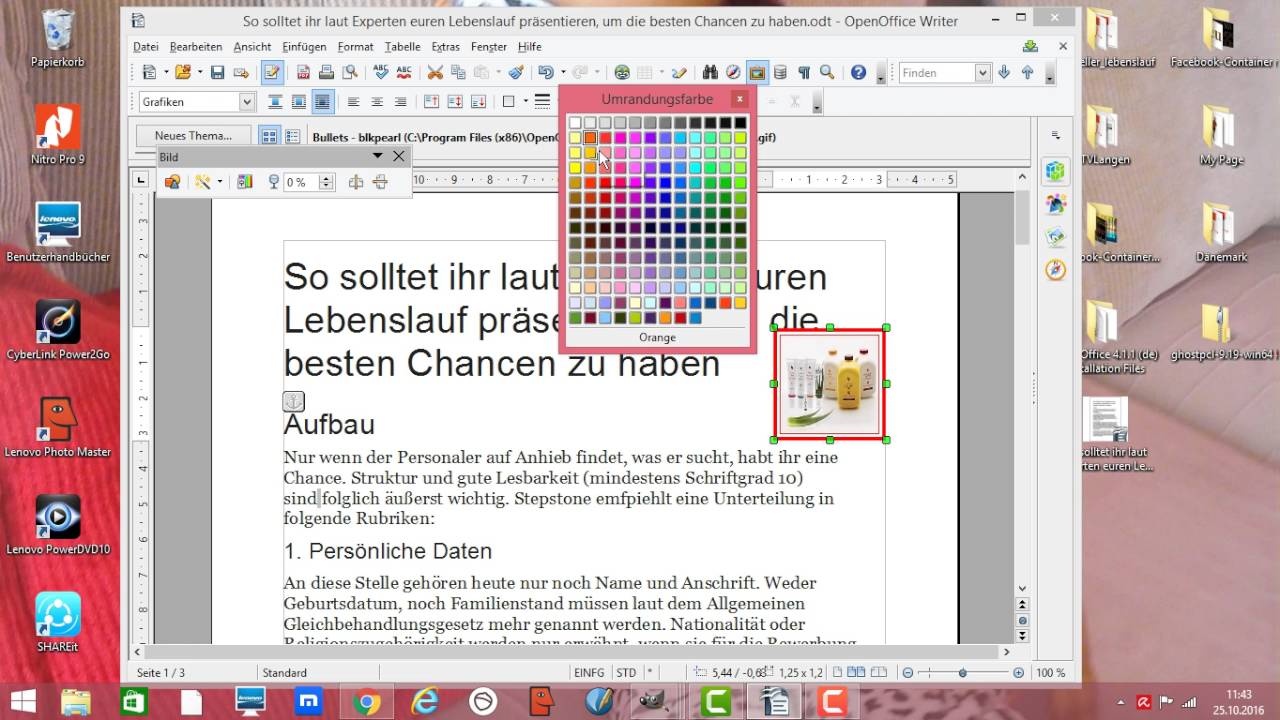 Openoffice Bild Transparent Machen Bild Spiegel Bildgrosse Andern Bild Neben Text Youtube