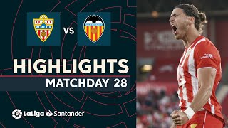 Highlights UD Almería vs Valencia CF (2-1)