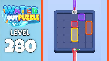 Water Out Puzzle level 280 solution 