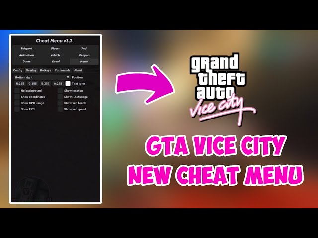 Download Cheat Menu v3.2 for GTA Vice City