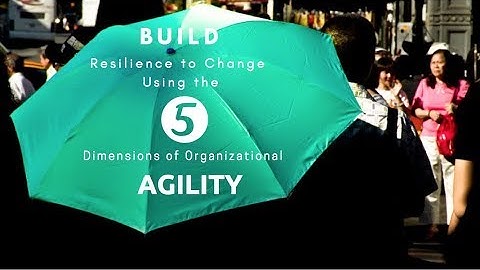 Build Resilience to Change & 5 Agility Dimensions