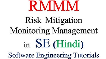 RMMM ( Rish Mitigation Monitoring Management ) in Software engineering in hindi | SE Tutorials