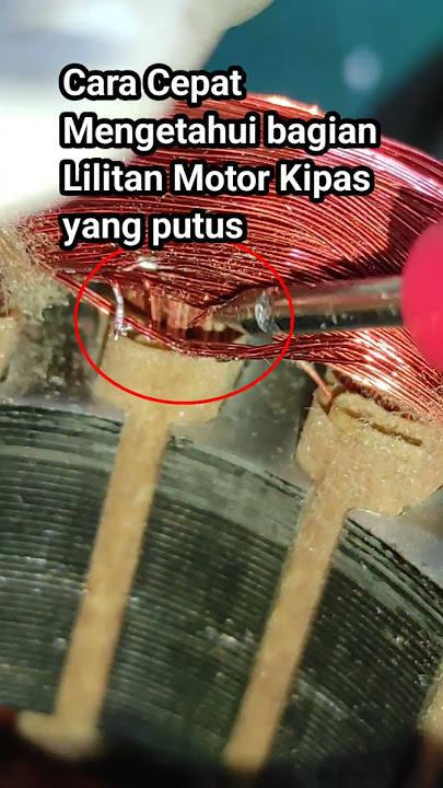 Cara cepat Cek lilitan motor kipas angin yang putus #kipasangin