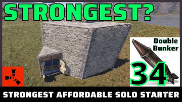 This Rust Bunker Is Insanely Safe! | *34 Rocket* Base | Double Bunker 2022 | Easy Build
