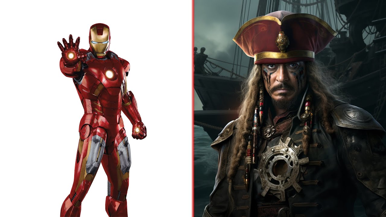 Pirates of the Caribbean version|| Marvel & DC 