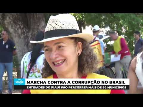 Entidades do Piauí fazem marcha contra a corrupção no Brasil (14 05 24)