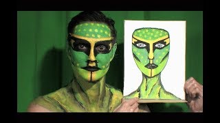 MEDUSA  The Reptile Monster Face Paint Tutorial Guide
