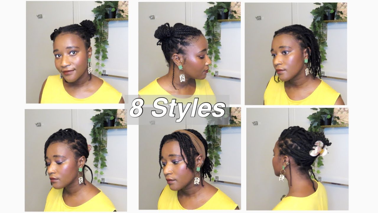 8 Quick and Easy Protective Styles on Thin/Fine Natural Hair || Mini ...