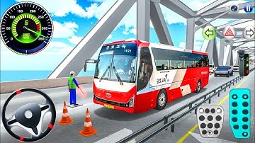 New Hyundai Coach Bus Driving On The Highway: 3D Driving Class Mobile 2025 - Android Gameplay