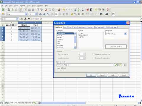 Time in Spreadsheets Part 1 -- (Excel, Libreoffice, Openoffice)