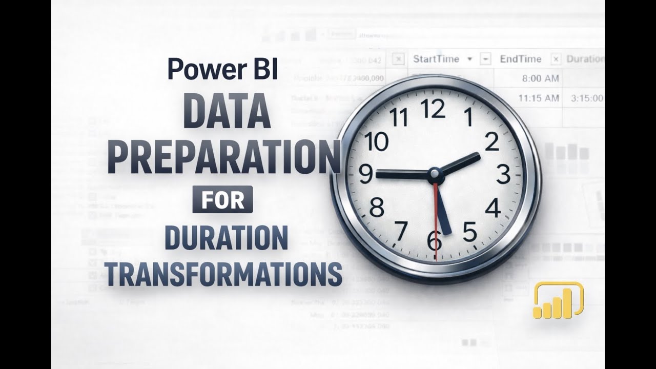 Power Query Data Preparation for Duration Functions | Power BI