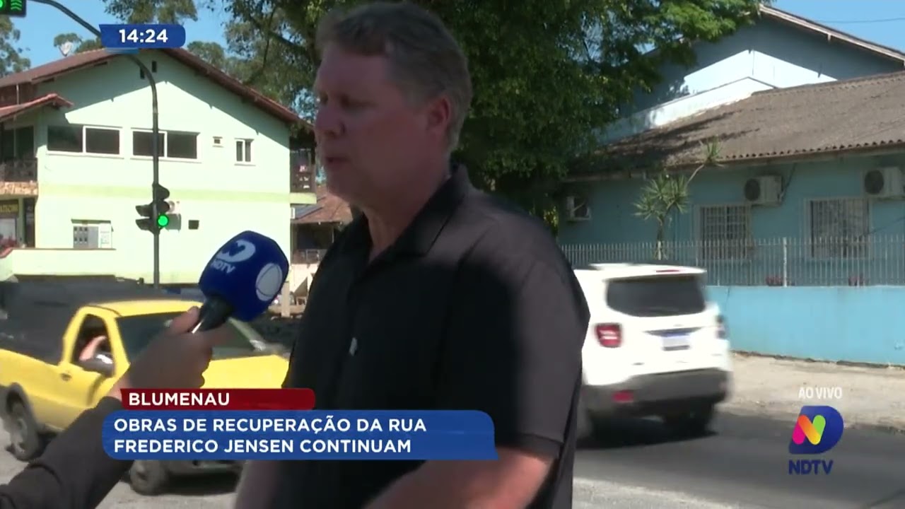 Obras de recuperação da Rua Frederico Jensen continuam