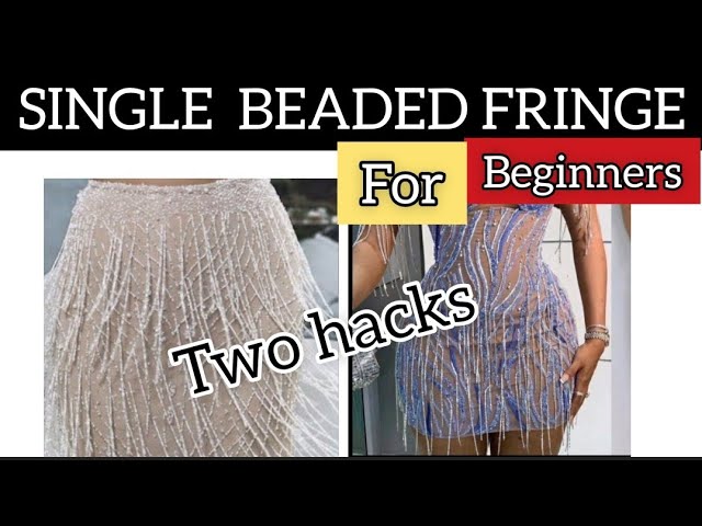 Beaded Fringe · How To Make A Techniques · Sewing on Cut Out + Keep · How  To by Lyric K.