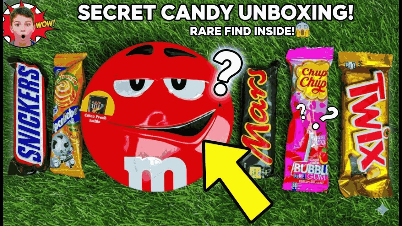 Satisfying video Asmr lollipops candy and chocolate gummy candy unboxing video Asmr.