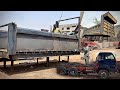 Amazing Manufacturing Process of Hydraulic Dump Truck Body by Pakistani Mechanics