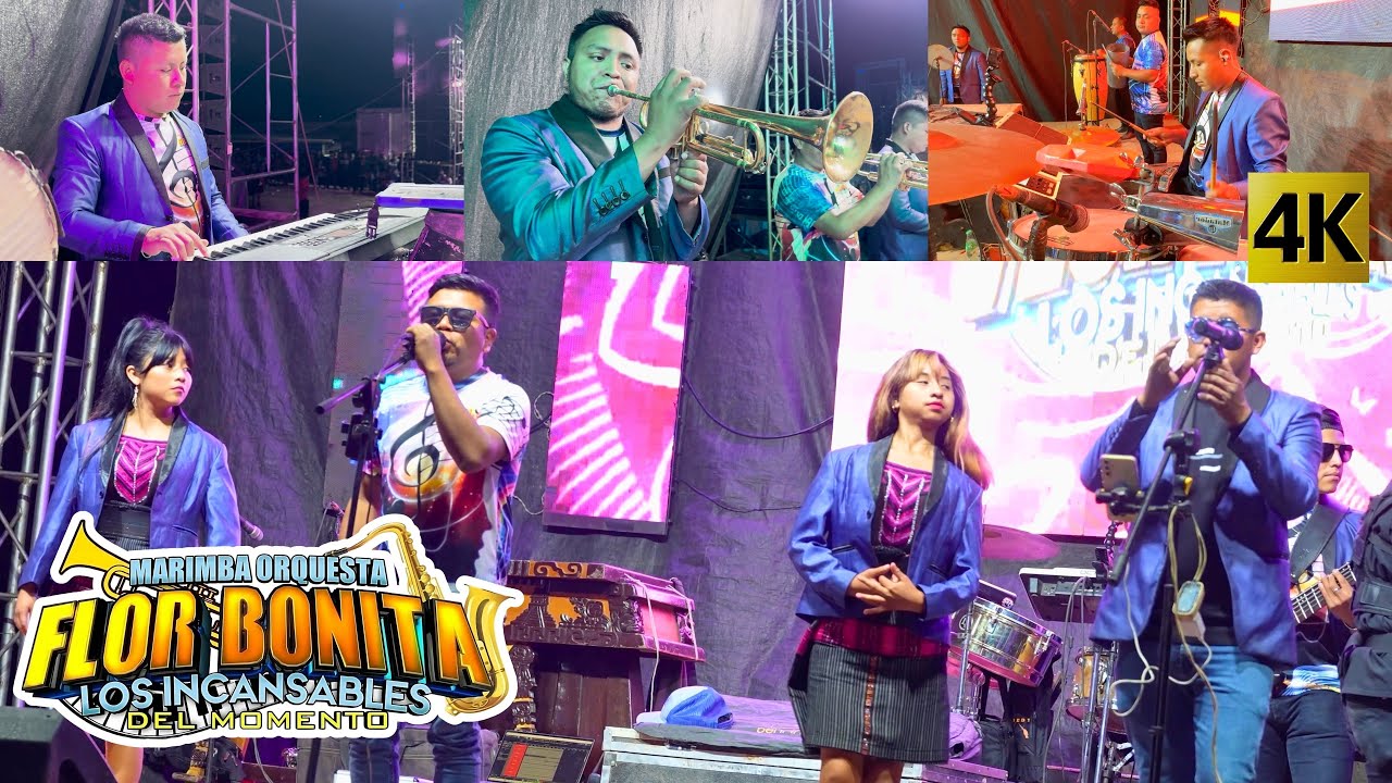 Marimba Orquesta Flor Bonita  -  Los Incansables Del Momento 4K