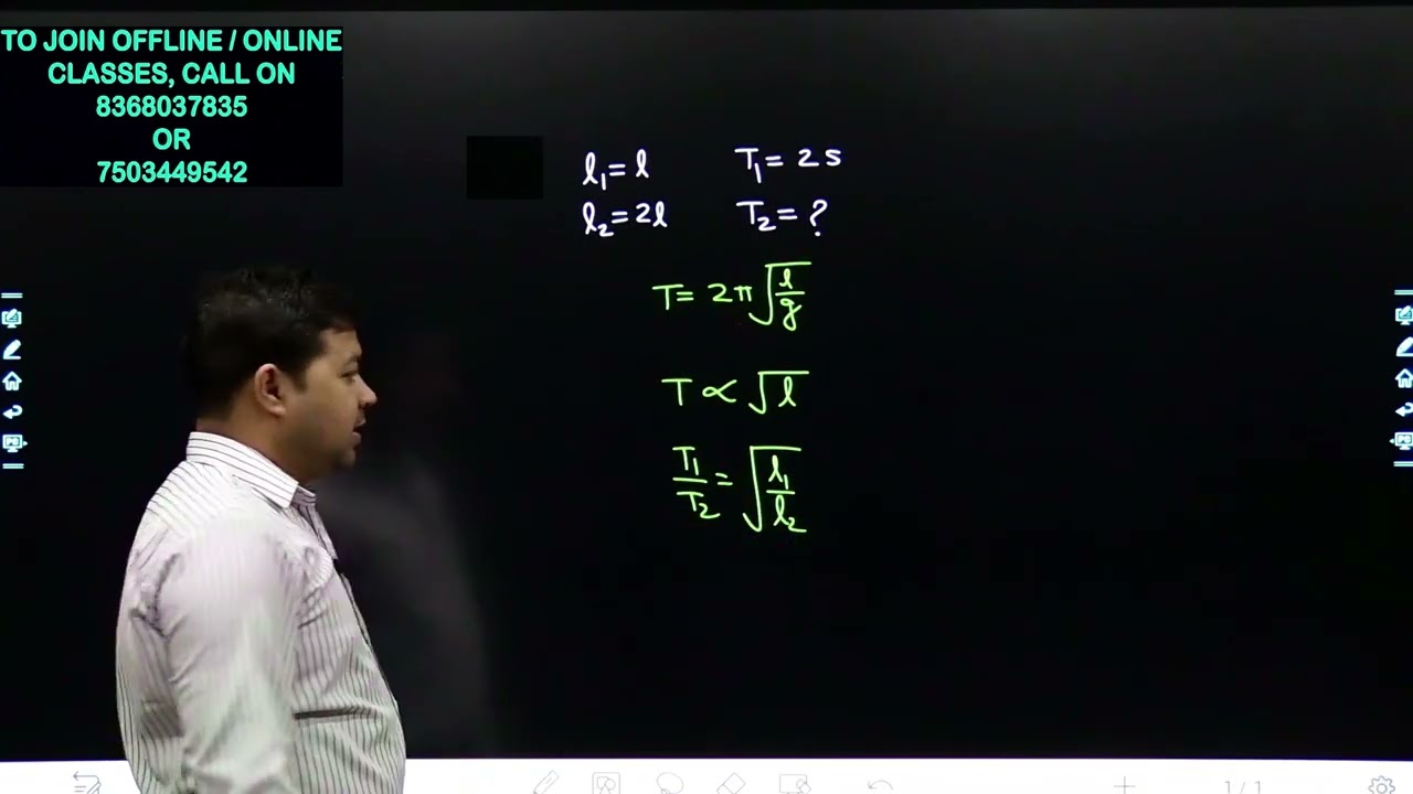 What will be the time period of second pendulum if its length is doubled?