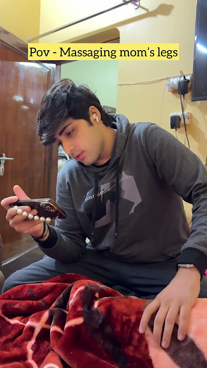 Massaging mom’s legs😂 | Raj Grover | #shorts