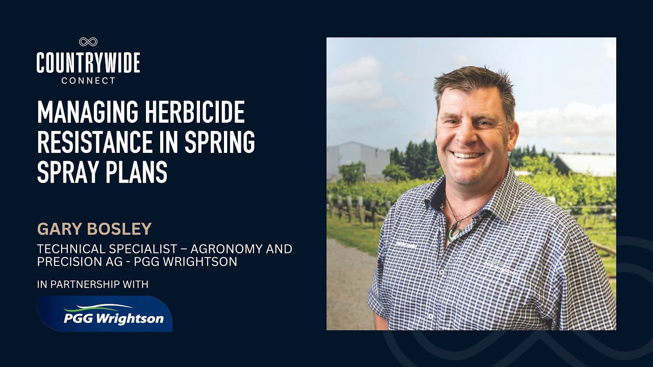Managing herbicide resistance in spring spray plans