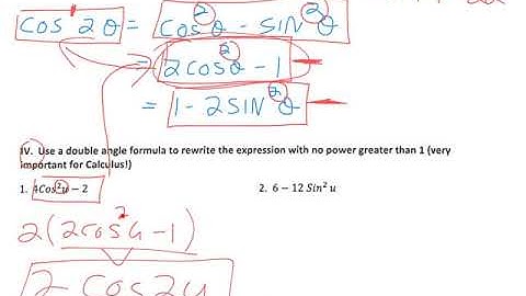 5.5 rewrite expression using double angle formula