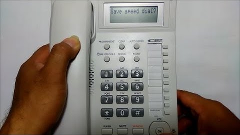 Storing Phone Number Speed Dial telephone Panasonic KX-TS880