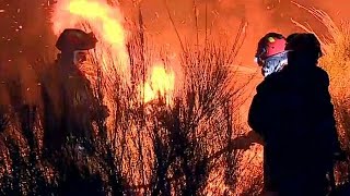 Chamas voltam a ameaçar casas em Portugal