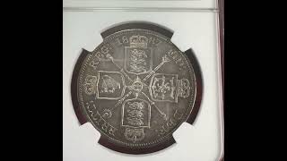 NGC MS61 イギリス ヴィクトリア ダブルフローリン 4シリング 銀貨 NGC MS61 イギリス ヴィクトリア ダブルフローリン 4シリング 銀貨 NGC