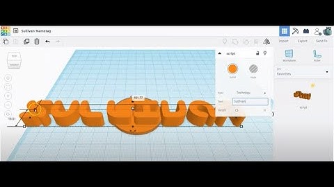 TinkerCAD   Name Tag