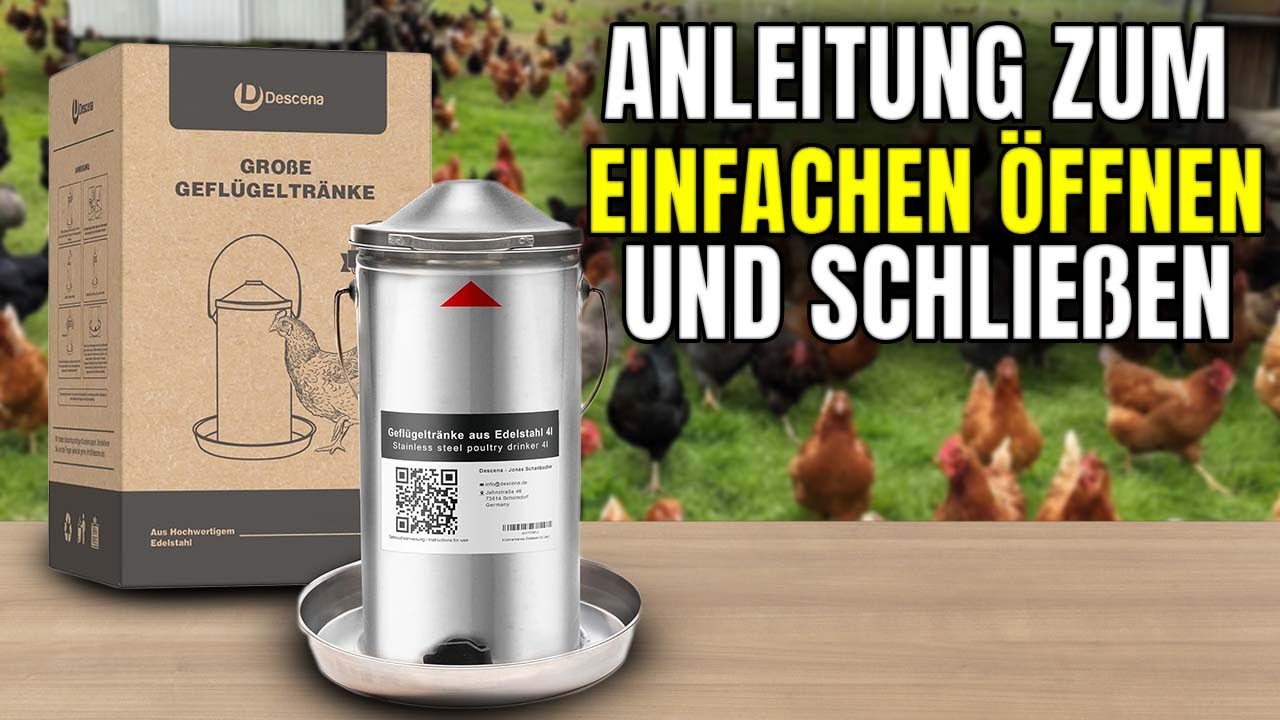 Agrarzone Futterautomat & Geflügeltränke Set 30 Liter – Praktisches Fütterungssystem Für Hühner, Enten & Wachteln