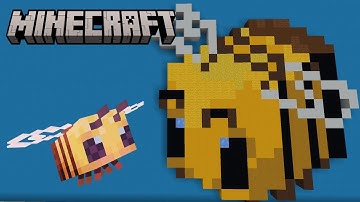 Minecraft Bee Pixel Art Tutorial