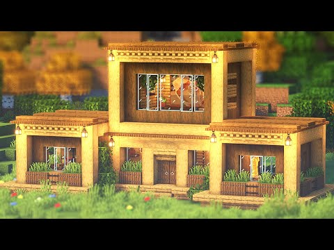 ⚒️ Minecraft Tutorial, Casa MODERNA (de MADEIRA) ⚒️ 