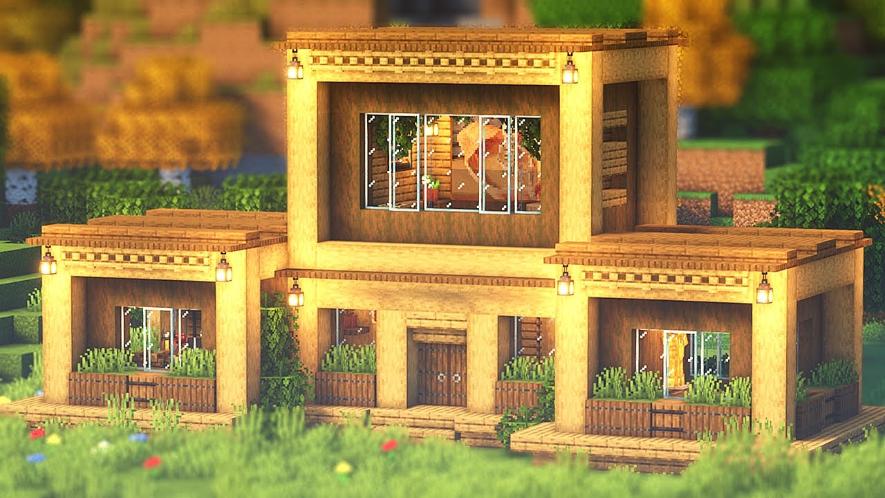 MoclisStudio - Casa Moderna de Madeira Minecraft Map