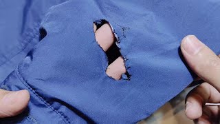 The ideal and magical solution to fix a hole on your jacket invisibly / new and innovative repairs by تعلم حرفة_Learning a craft 12,278 views 2 months ago 12 minutes, 47 seconds
