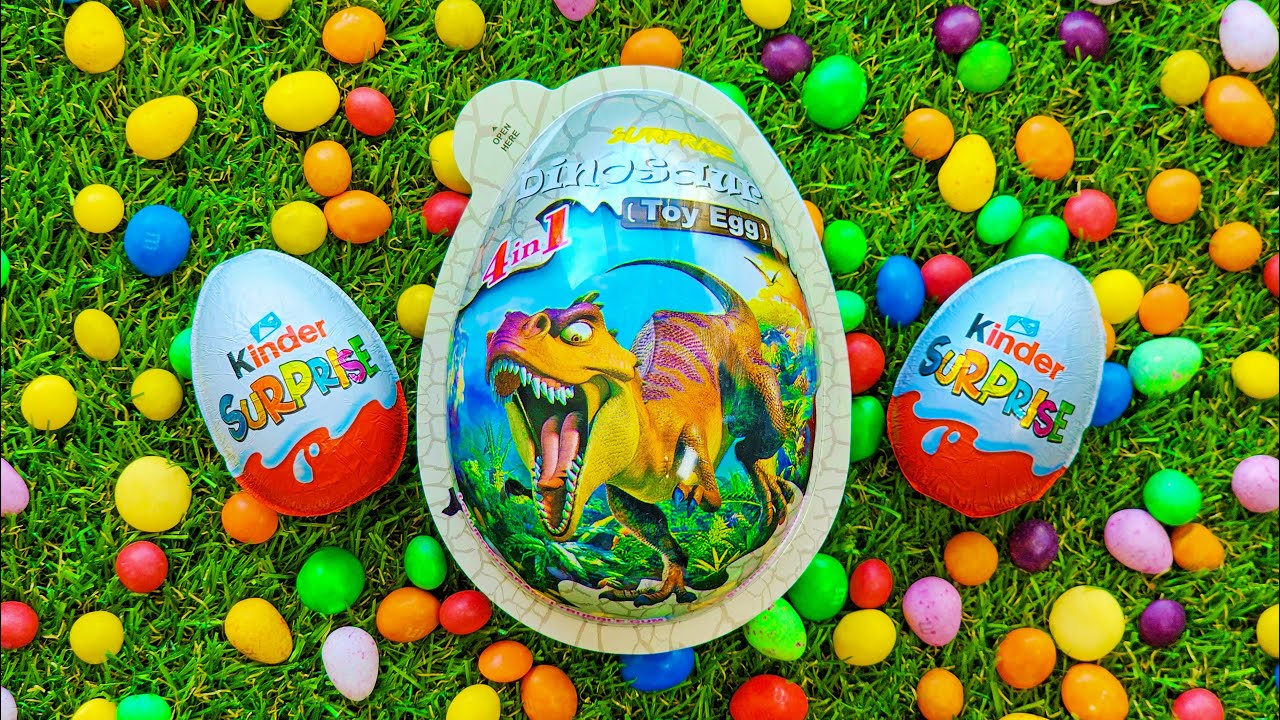 unusually-pleasant-l-unpacking-kinder-surprise-eggs-l-dinosaur-toy-egg