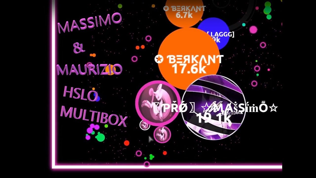 Agar.io - HSLO Multibox With my bro Massimo