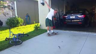 Super slow mo backside flip