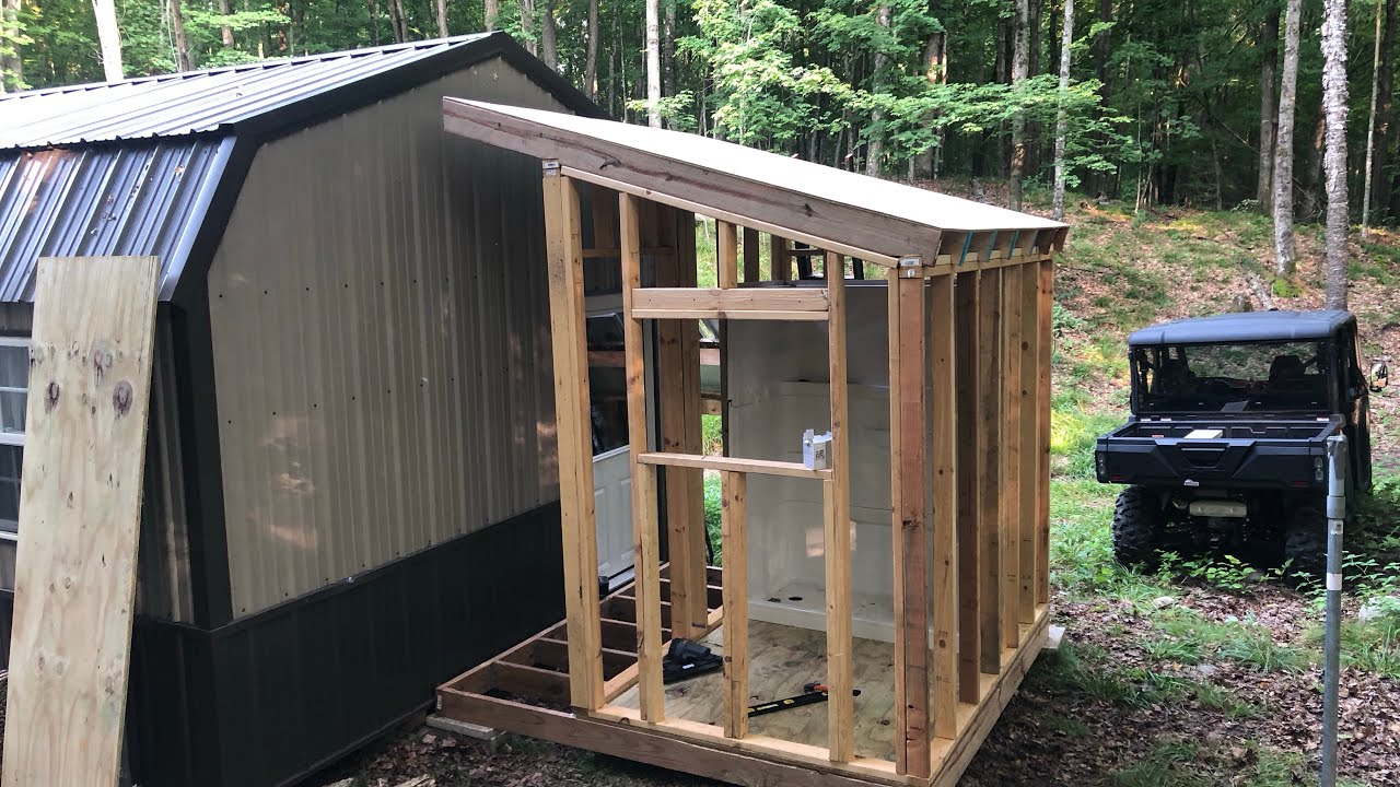 Building A Shower House At The Off The Grid Cabin Part 1 