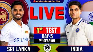 🔴Ind vs SL, 1st Test Final Day | Live Cricket Score & commentary | India vs Sri Lanka | 2nd session